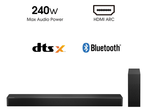 Soundbar 240w H2100 Negro Negro 45 Hz - 20 Khz