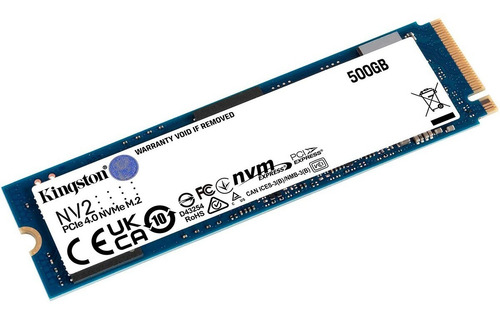 Disco sólido interno Kingston SNV2S/500G 500GB azul