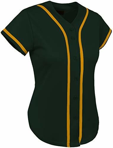 Imagen 1 de 5 de Sombrero Y Más Allá Mujeres Botón De Béisbol Tee Short Sleev