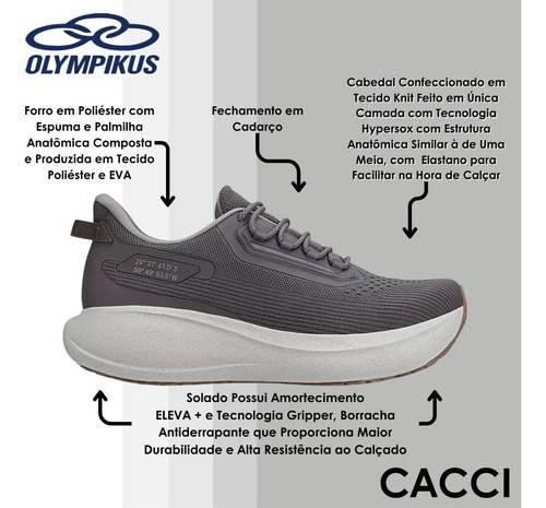 Tenis Masculino Drop Elevado Sport Olympikus Hybrid Eleva +