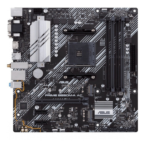 Arjeta Madre Asus Prime B550m-a Ac Ddr4 Hdmi Am4 Usb 3.2 