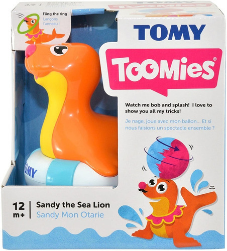 Imagen 6 de 6 de Juguete Para Baño Bebe Leon Marino Balanceo Agua Tomy 92123