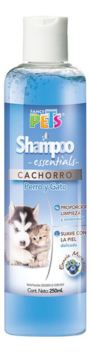 Shampoo Essentials Cachorros 250 Ml Fragancia MORA AZUL Tono de pelaje recomendado Todos