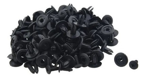 150 Pcs Car Fender Push Tipo Rebites De Plástico Preto Fixad