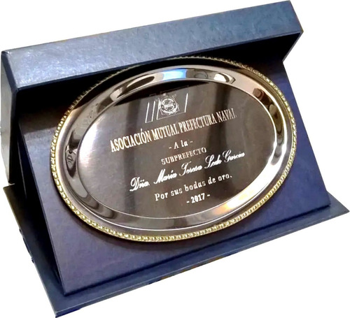 Bandeja Premio Plato Conmemoracion Reconocimiento Homenaje