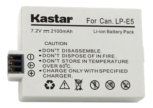 Bateria Kastar Lp-e5 1000d, 500d, Xs,t1i