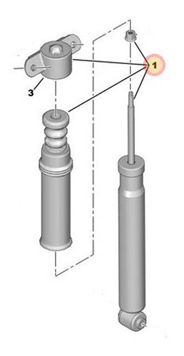 Amortiguador Tr Peugeot 3008 1.6t Nafta