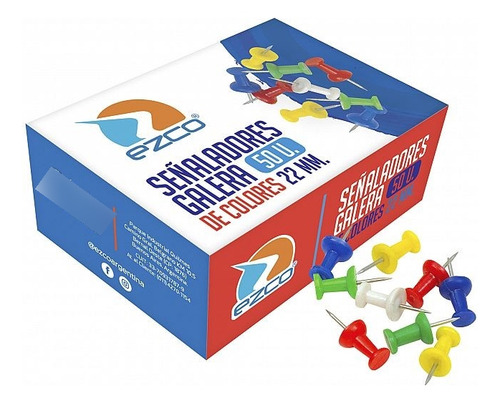 Chinche Galera - Ezco - Multi Colores - 10 Cajas De 50u C/u.