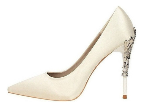 Zapatos De Boda De Tacón Alto Para Mujer Stilettos B [u]