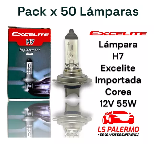 Pack X 50 Lamparas H7 Halogena 12v 55w Importadas Corea