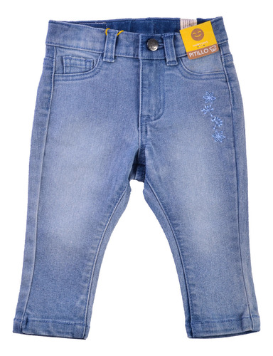 Jeans Bebé Niña Celeste Pillin (pvx700cel)