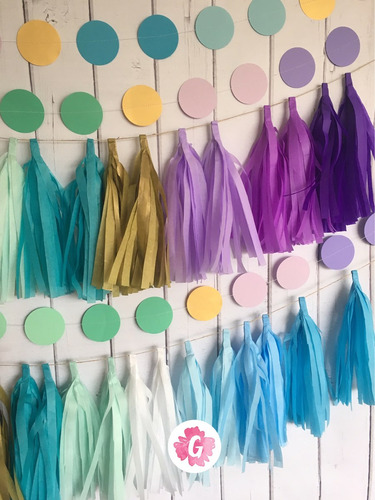 Pack 10 Palitos P/ Globos 40 Cm Con Flecos De Papel.