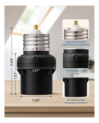 Socador Del Sensor De Luz Dewenwils, Adaptador De De Luz, De