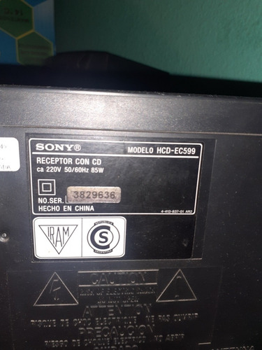 Imagen 5 de 5 de Equipo De Musica Sony