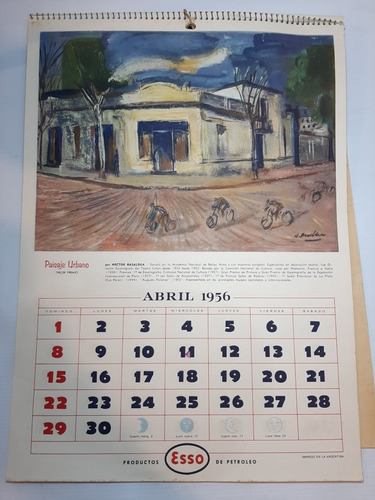 Imagen 4 de 10 de Antiguo Almanaque Esso 1956 El Paisaje Argentino Ro 1831