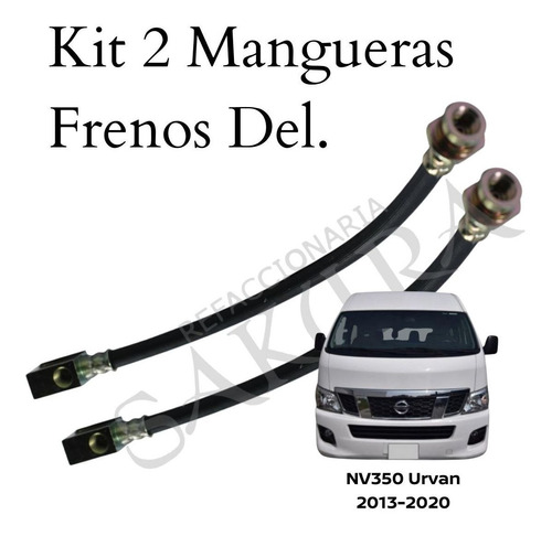 Jgo Mangueras Frenos Delanteras Urvan Nv350 2014