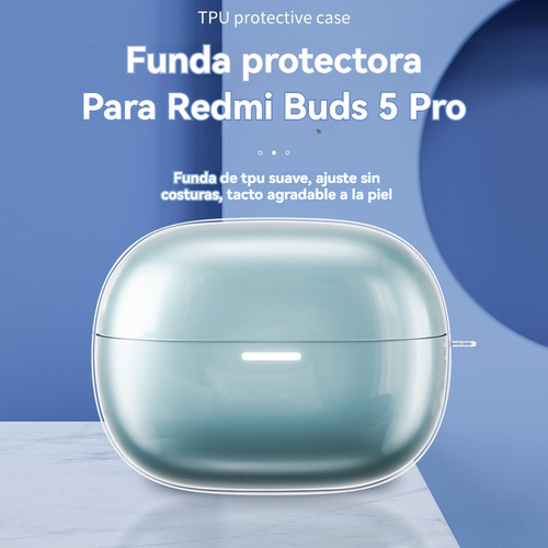 Usdilu Funda Case Para Redmi Buds 5 Pro Color Transparente