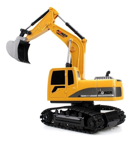 Mini Excavadora Rc Funcional Full 6 Canales Recargables
