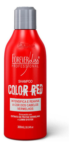 Forever Liss Shampoo Color Red Cabelo Vermelho 300m Original