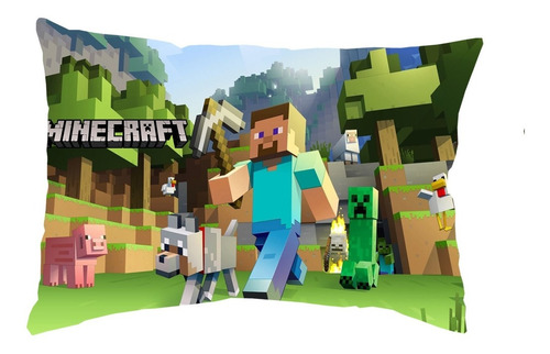 Cojín Decorativo Minecraft Juego Personalizado