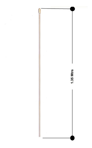 Imagen 2 de 6 de Irradiante De 1,35 Mts. Acero Conificado Eiffel Cod Iac-135