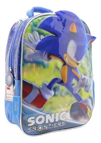 Mochila Sonic Y Sus Amigos Cresko Jardin 12 PLG Espalda 