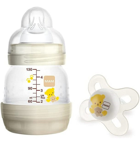 Mam Mamadera Anti-colic 130 Ml. + Chupete Start 0+m