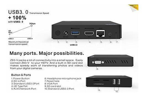 Mini Pc Z83 V Actualizado 4gb 64gb Emmc tomo De X5 Z8...