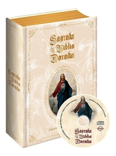 Sagrada Biblia Dorada Católica Grande + Cd