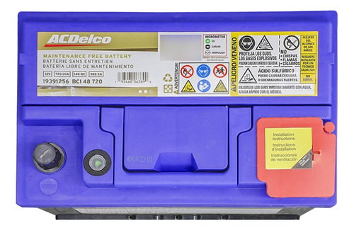 Bateria Acdelco Bci 48 Captiva Onix Suburban S10 Onix Cruze Derecho