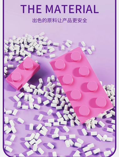 Cute Building Block Toy Assembly Model Ornament
