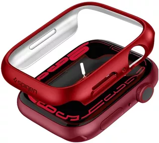 Case Spigen Thin Fit Para Apple Watch 45mm Series 7 Red