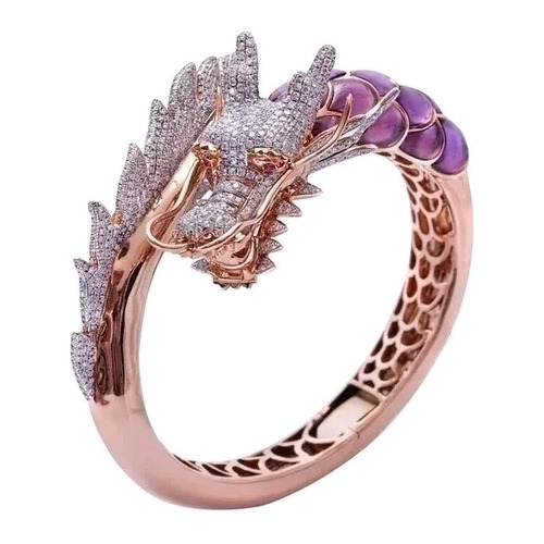 2 Anillos De Dragón Oro Rosa, Broche De Kitsune + Regalo 