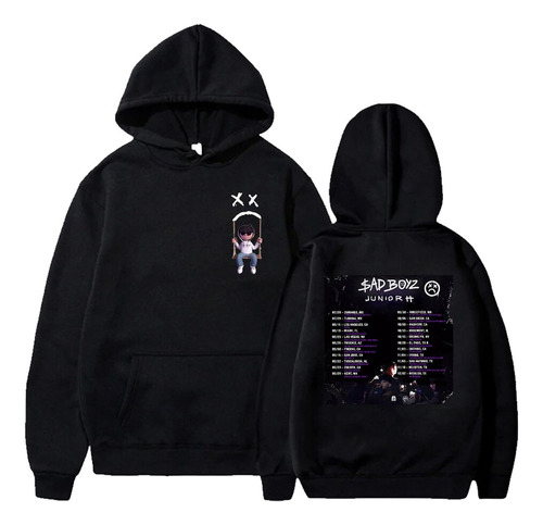 Sudadera Con Capucha Junior H Sad Boyz Tour De Manga Larga P