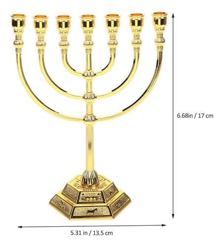 Sewacc Hanukkah Menorah Candeler Candlesticks 7 Branch Hanuk
