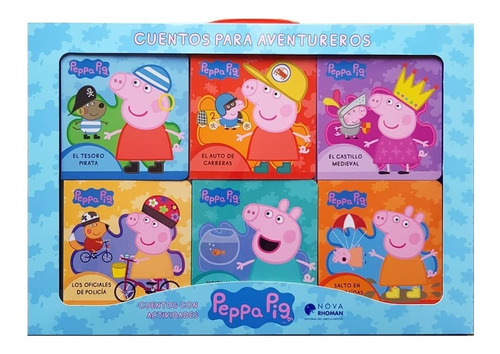 Peppa Pig ( 6 Libros De Cartón ) + Pizarra Mágica + Juego | MercadoLibre