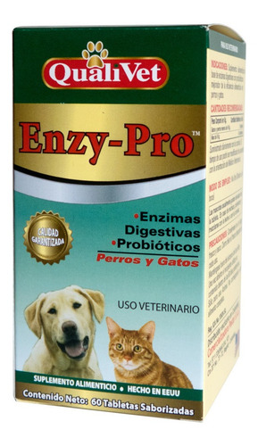 Enzy Pro Vitaminas Perros Gatos Mejora Proceso Digestivo