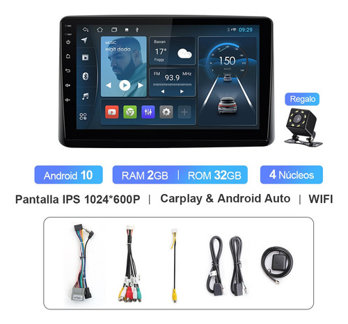 Estéreo Carplay For Honda City 2021-2022 Cámara Gps Fm Bt