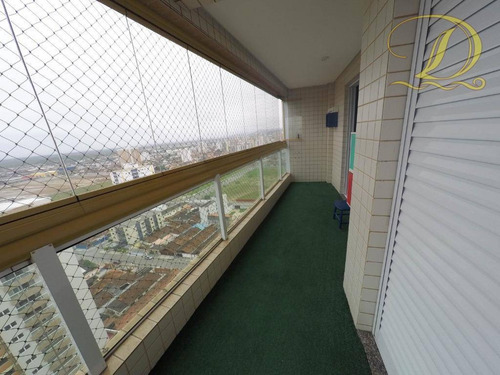 Imagem 25 de 30 de Apartamento Mobiliado De 3 Dormitórios À 50 Metros Da Praia Com Vista Do Mar À Venda Na Aviação!!! - Ap3597