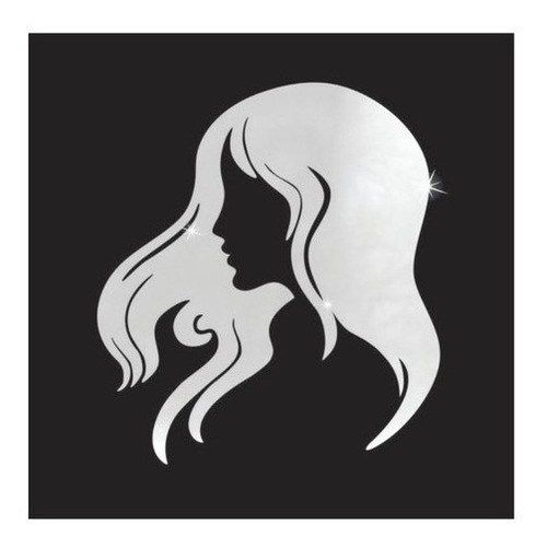 Espelho Para Salão De Beleza Decorativo Face Feminina