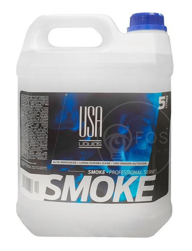 Kit 4 Líquido Máquina De Fumaça Fluido Smoke Pro Usa 5 Litro Cor Água