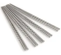 Comprar Palitos X 50 Pares Palillos Chinos Sushi Acero Reutilizable