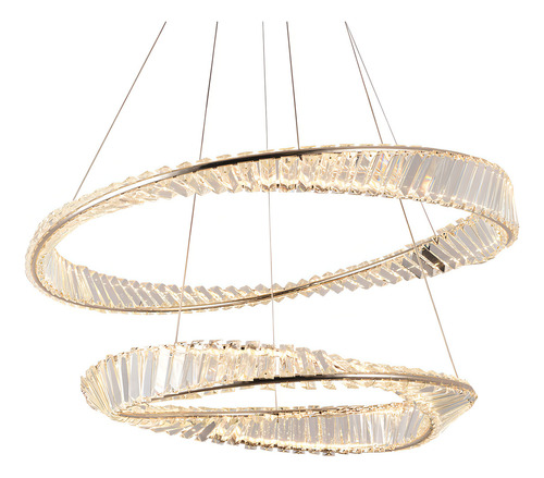 Lustre Pendente Nordecor Lezie 2738 Ouro Brilho Led Bivolt
