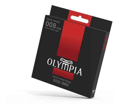 Set Cuerdas Para Guitarra Eléctrica 8-38 Olympia Egs-860