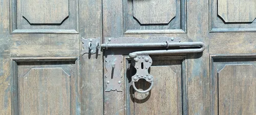 Herraje, Pasador, Cerrojo Portón Colonial, Antiguo 46cmx26cm