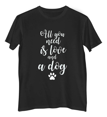 Remera Niño Color  All You Need Is Love And Dog