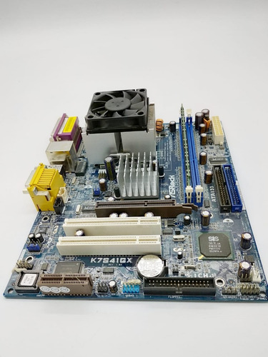 Tarjeta Madre Asrock K7s41gx Amd Zócalo 462 Agp 2x Lan Sonid