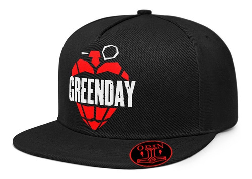 Gorra Plana Snapback Green Day Banda De Rock 003