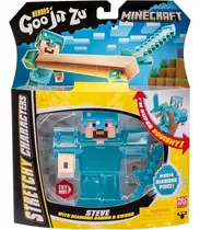 Comprar Goo Jit Zu Minecraft Steve Diamante Figura Estirable