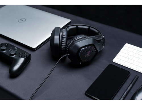 Auriculares Gamers Onikuma K10 Pro Color Negro Led Rgb 7.1